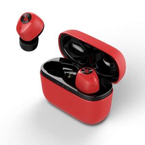 edifier tws2 bluetooth earbuds – truly wireless stereo in-ear earphones with bluetooth 5.0 and 12 hour playback time – red