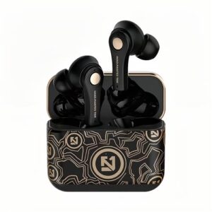 jimyao ts-100 wireless earbuds bluetooth in ear light-weight headphones built-in microphone, ipx5 waterproof headset (black)