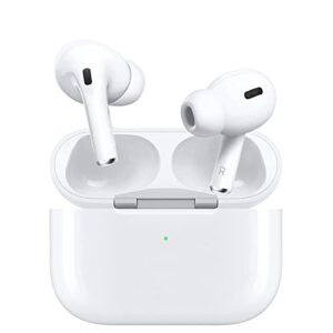 wireless earbuds bluetooth 5.3 ipx7 waterproof stereo earphones long battery with mic noise reduction bluetooth headphones with charging case for iphone android phone white