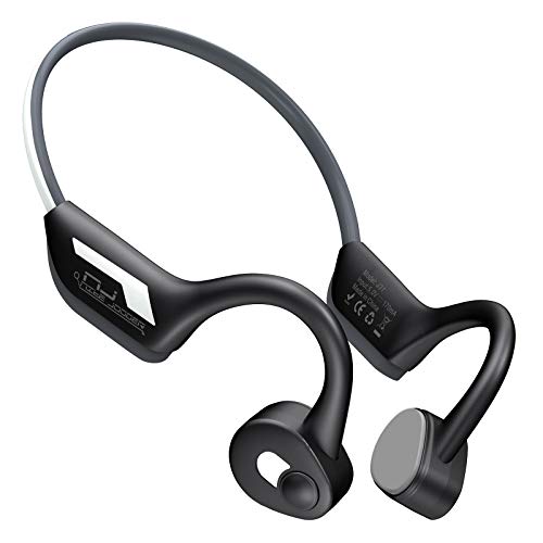 Open Ear Headphones Bone Conduction Headphones Bluetooth Running Headphones Wireless Reflective Safety Night Sport Waterproof Headset Cycling Workout Earbuds Lightweight Design Sweatproof Fitness