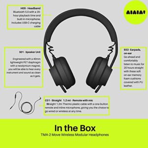 AIAIAI TMA-2 Move Wireless Headphones Bluetooth 5.0 - High Isolation - Balanced Sound Representation