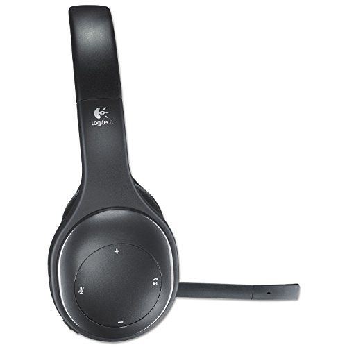 Logitech 981000337 H800 Binaural Over-The-Head Wireless Bluetooth Headset, 4 ft Range, Black