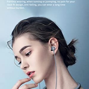 Neckband Bluetooth Headphones Around The Neck Wireless Earbuds with Microphone Flashlight Waterproof Sport Headset Noise Cancelling Ear Buds 120H Playtime for Running Cycling Cell Phone Android iOS
