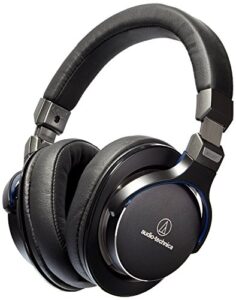 audio-technica ath-msr7bk sonicpro over-ear high-resolution audio headphones, black (renewed)