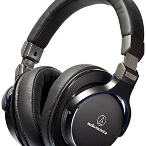 Audio-Technica ATH-MSR7BK SonicPro Over-Ear High-Resolution Audio Headphones, Black (Renewed)