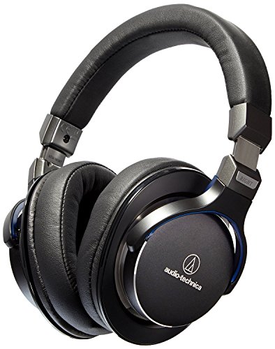 Audio-Technica ATH-MSR7BK SonicPro Over-Ear High-Resolution Audio Headphones, Black (Renewed)