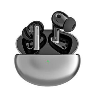 active noise cancelling true wireless earbuds bluetooth headphones 5.1 hifi stereo headphones with enc microphone for iphone android ear buds with wireless charging case running earphones (black)