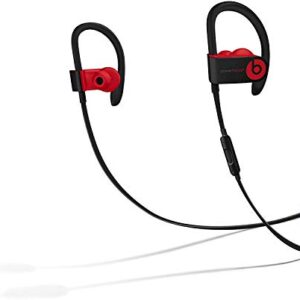 Powerbeats3 Wireless Earphones - Apple W1 Headphone Chip, Class 1 Bluetooth, 12 Hours of Listening Time, Sweat Resistant Earbuds - Defiant Black-Red