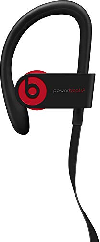 Powerbeats3 Wireless Earphones - Apple W1 Headphone Chip, Class 1 Bluetooth, 12 Hours of Listening Time, Sweat Resistant Earbuds - Defiant Black-Red