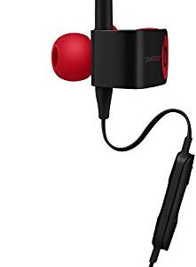 Powerbeats3 Wireless Earphones - Apple W1 Headphone Chip, Class 1 Bluetooth, 12 Hours of Listening Time, Sweat Resistant Earbuds - Defiant Black-Red