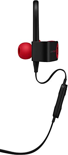 Powerbeats3 Wireless Earphones - Apple W1 Headphone Chip, Class 1 Bluetooth, 12 Hours of Listening Time, Sweat Resistant Earbuds - Defiant Black-Red