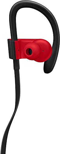 Powerbeats3 Wireless Earphones - Apple W1 Headphone Chip, Class 1 Bluetooth, 12 Hours of Listening Time, Sweat Resistant Earbuds - Defiant Black-Red