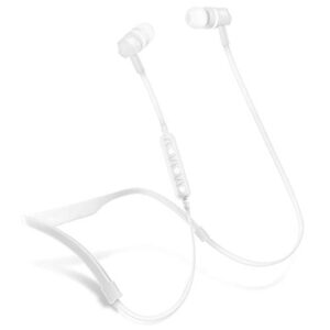 hypergear flex 2 sport wireless earphones. hands-free music & calls + removable neckband & sweat-proof for at the gym,cycling,running &walking (white)