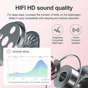 Hoseili 2023new editionBluetooth Headphones.Bluetooth 5.2 Wireless Earphones in-Ear，LED Power Display IPX7 Waterproof Band Microphone Touch Control Portable Charging Case for iOS Android PC. YJA7