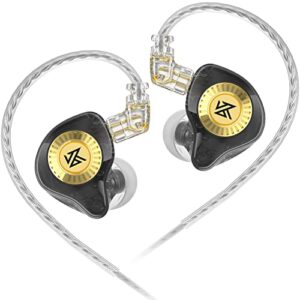 kz edx ultra upgraded dynamic in-ear wired earbuds headset hifi music bassy iems stereo sound earphones/headphones (without mic, edx-ultra)
