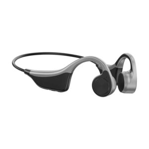 Bone Conduction Headphone Bluetooth Open Ear Wireless Headset 6 Hours Playtime with MP3 Player Built-in 8G Memory Light Weight for Jogging Running Driving Cycling, Hearing Protection (Black)