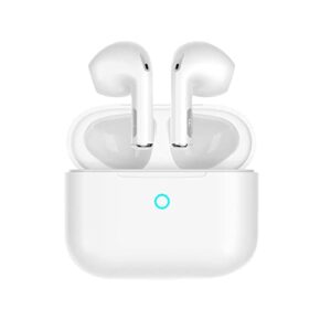wireless earbuds, eranova bluetooth 5.1 earphones headphones built-in 4 mics enc noise cancelling 30h playtime ipx6 waterproof deep bass usb-c charge for iphone android sports