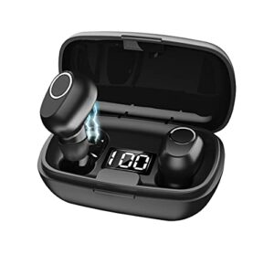 hiteblaz wireless earbuds bluetooth headphones, waterproof deep bass stereo in ear earphones, touch control with microphone headset with extra bass for sport, running l22