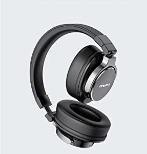 AWEI A710BL ANC Active Noise Cancelling Headphones Bluetooth 5.0, Stereo Headphones, Wireless and Wired Switching at Will, Stereo High Sound Quality, Shocking Bass Effect, Clear Calls (Black)