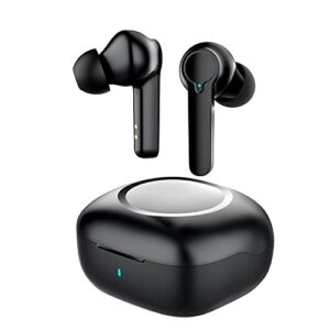 wpow wireless earbuds,noise cancelling earbuds built-in 4 mic, bluetooth headphones，ipx5 waterproof, deep bass bluetooth 5.1,music earbuds,gaming headphones