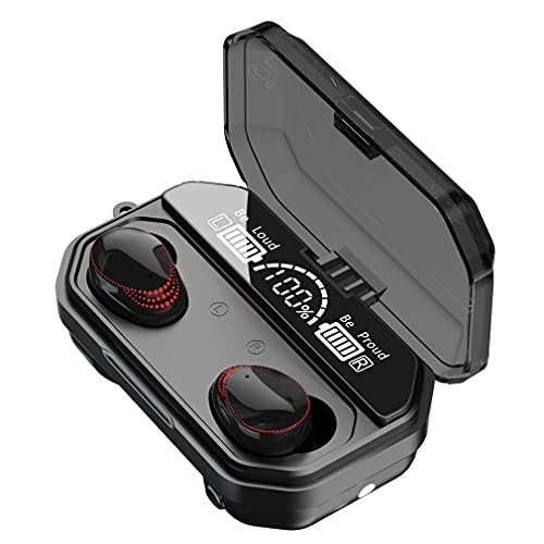 LIZHOUMIL Wireless Earbuds Environmental Noise Cancellation,A18 Bluetooth 5.1 in-Ear Headphones,Waterproof Stereo Earphones with Mic USB-C Charging Case,Built-in Mic Headset Bass for Sport Black