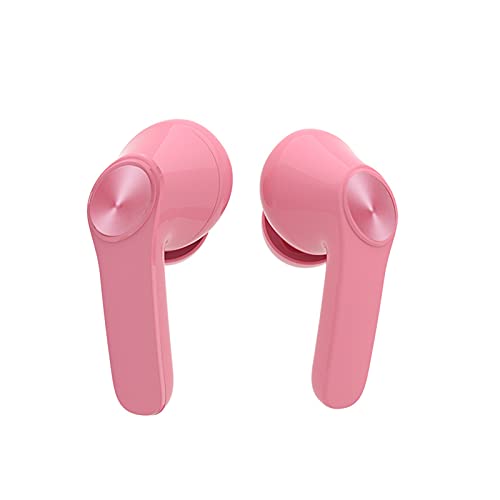 Karymi Bluetooth Earphone - Wireless Headphone - XT18 5.0 TWS Mini HD Stereo Sound in Ear Earbuds Headset - LED Display Touch Control Sports Earphone for iPhone and Android (Pink)