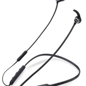 NVX NekTek2 Behind-The-Neck Bluetooth Wireless Headphones - 10 Hour Playback Time - ComfortMax Memory Foam Tips - Fast 40 Minute Charge Time - Built-in Microphone