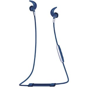 jaybird freedom 2 in-ear wireless bluetooth sport headphones earbuds w/inline controls, charging clip, battery pack – light blue – 985-000783