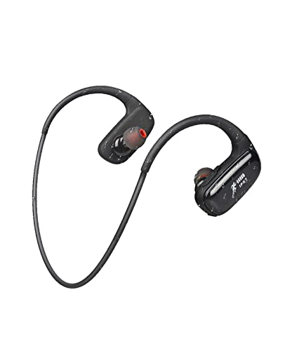 Sports Wireless Headphones, IPX7 Waterproof 16GB MP3 Player with Bluetooth, Running Earphone 10Hrs Playtime, Wireless Bluetooth 5.0 Headset with Noise Cancelling Mic(Black)