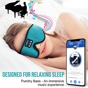 MUSICOZY Sleep Headphones Bluetooth 5.2 Headband Wireless Sleeping Eye Mask Sleep Earbuds Office Travel Gifts for Men Women Cool Tech Gadgets Unique Boys Girls, Pack of 2