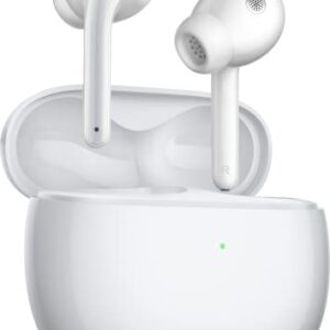 Xiaomi Buds 3, Up to 40dB ANC, 3 ANC Modes, Dual Transparency Modes, Dual-Magnetic Dynamic Driver, Hi-Fi Sound Quality, 32 Hours Battery Life, IP55 Dust and Water Resistance, Wireless Charging, White