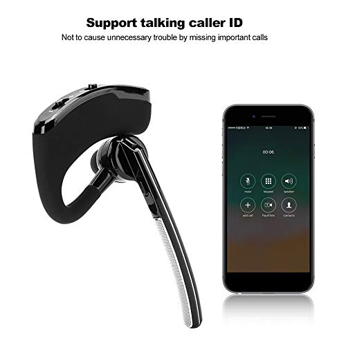 PUSOKEI Business Headphones Bluetooth Headset with Microphone, Wireless Business Headphone, Hands Free Stereo Earphone Noise Cancelling Earphone