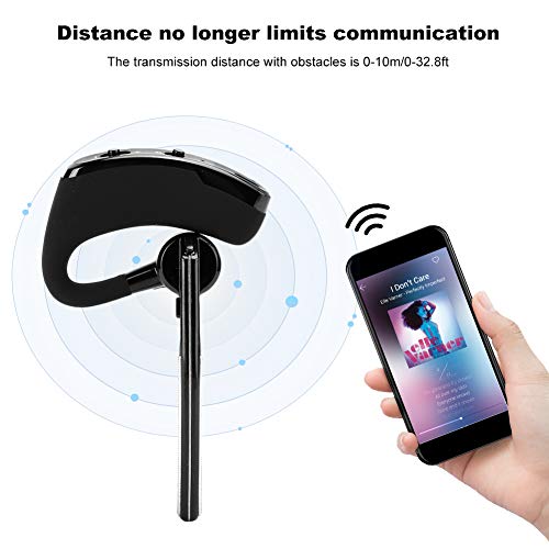 PUSOKEI Business Headphones Bluetooth Headset with Microphone, Wireless Business Headphone, Hands Free Stereo Earphone Noise Cancelling Earphone