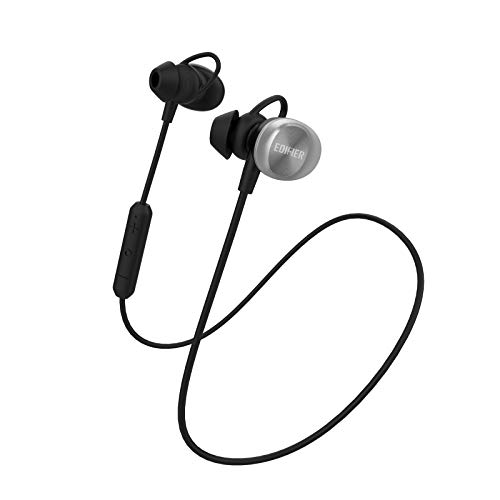 Edifier W285BT Wireless Sports Headphones - Bluetooth 4.2 IPX4 Sweat Splash Proof in-Ear Earphones with AAC Support - Black