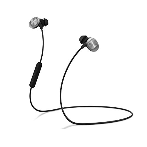 Edifier W285BT Wireless Sports Headphones - Bluetooth 4.2 IPX4 Sweat Splash Proof in-Ear Earphones with AAC Support - Black