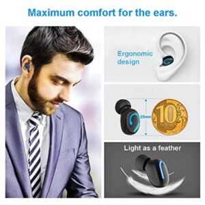 TWS Headphones Wireless Compatible with iPhone 12, Mini, Pro, Pro Max - Earbuds Earphones True Wireless Stereo Headset Hands-Free Mic Charging Case