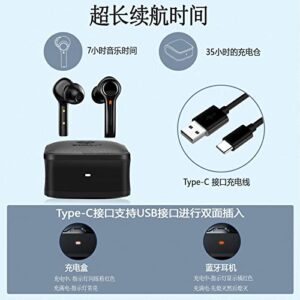 Lunjee TWS Wireless Earbuds,Touch Control Bluetooth Headphones with Wireless Charging Case,IPX7 Waterproof Stereo Earphones in-Ear Built-in Mic Headset