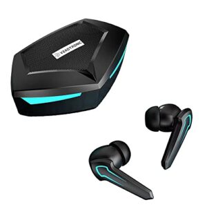 VEXOTRONIC - P30 True Wireless Earbuds HiFi Sound Low-Latency, Gaming Earphones TWS Headsets Bluetooth 5.2, Compatible with iOS, Android, Windows, and Switch. Gaming Computer Laptop TV Sport (Black)