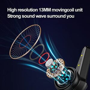 VEXOTRONIC - P30 True Wireless Earbuds HiFi Sound Low-Latency, Gaming Earphones TWS Headsets Bluetooth 5.2, Compatible with iOS, Android, Windows, and Switch. Gaming Computer Laptop TV Sport (Black)