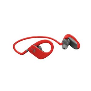 jbl endurance jump- wireless heaphones, bluetooth sport earphones with microphone, waterproof, up to 8 hours battery, charging case and quick charge (red)