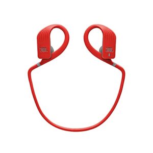 JBL ENDURANCE JUMP- Wireless heaphones, bluetooth sport earphones with microphone, Waterproof, up to 8 hours battery, charging case and quick charge (Red)