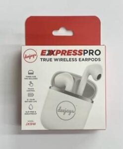 deejays express pro true wireless earbuds (white)