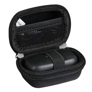 hermitshell hard travel case for iluv tb100 glossy black true wireless earbuds