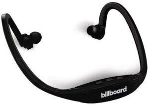 billboard bluetooth wireless around the head headphones with controls and microphone – black