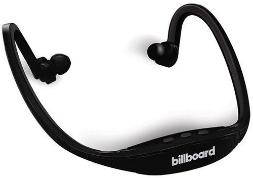 Billboard Bluetooth Wireless Around the Head Headphones With Controls and Microphone - Black