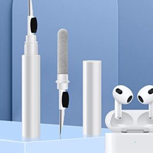 SRJTEK Bluetooth Earphones Cleaning Pen for AirPods Charging Case,Multi Function Cleaner Kit with Soft Brush for Huawei for Samsung Earbuds