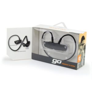 JLab Audio GO Bluetooth Wireless Headphones and Extended Battery (Black)
