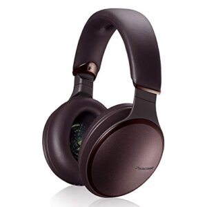 panasonic noise cancelling headphones with wireless bluetooth, alexa voice control & other assistants – rp-hd605n-t – over the ear headphone (brown)