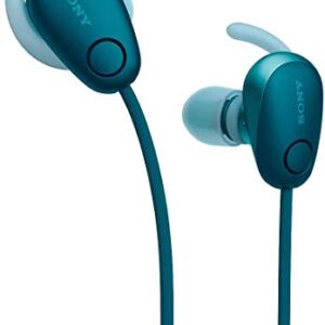 Sony SP600N Wireless Noise Canceling Sports in-Ear Headphones, Blue (WI-SP600N/L) (WISP600N/L)