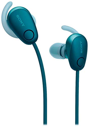Sony SP600N Wireless Noise Canceling Sports in-Ear Headphones, Blue (WI-SP600N/L) (WISP600N/L)
